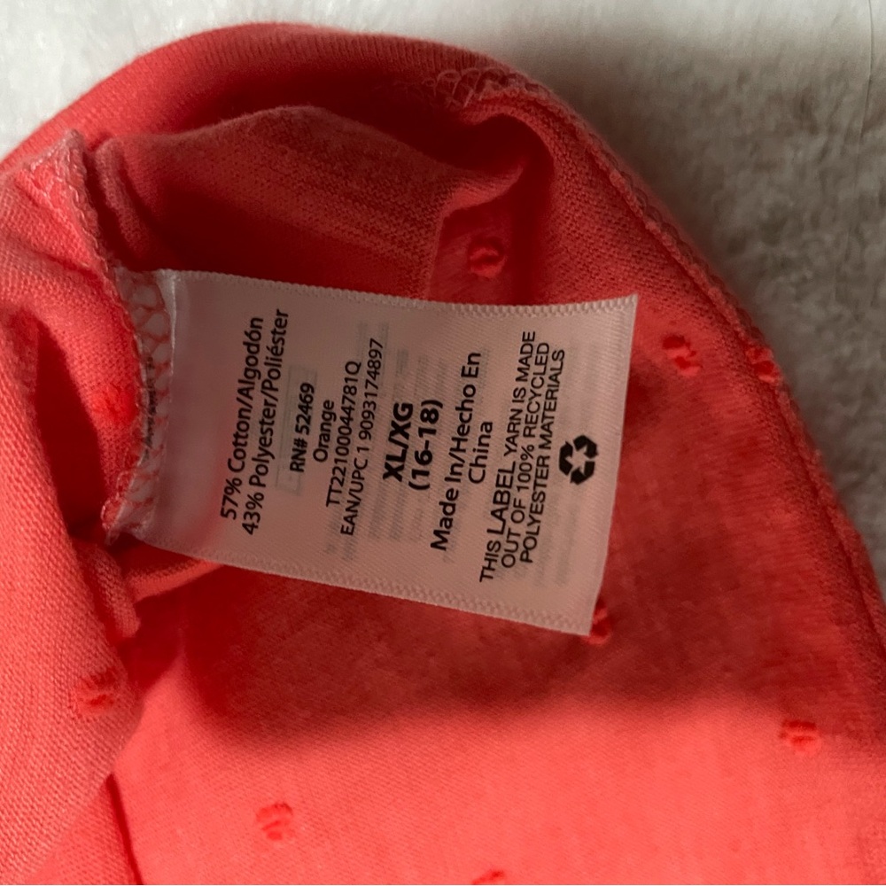 Orange V-Neck Top - Picture 4 of 4